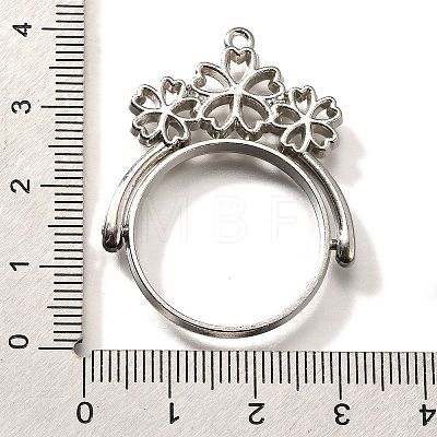 Alloy Open Back Bezel Pendants PALLOY-I223-13P-1