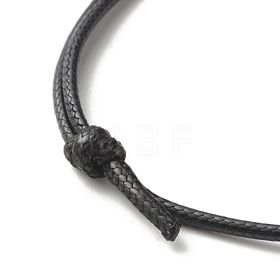 Heart Acrylic Enamel Beads Adjustable Cord Bracelet for Teen Girl Women BJEW-JB07049-1