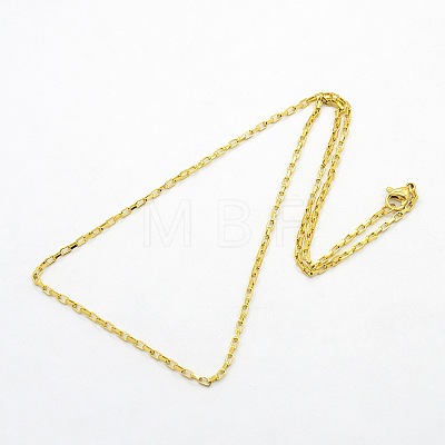 Unisex 304 Stainless Steel Box Chain Necklaces STAS-O037-70G-1