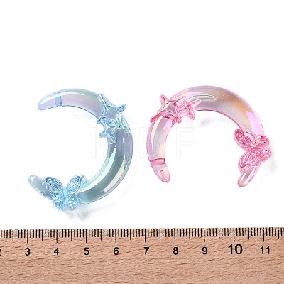 Transparent UV Plating Acrylic Beads PACR-D288-28-1