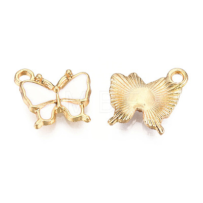 Light Gold Plated Alloy Charms ENAM-T009-03F-1
