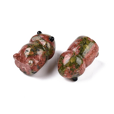 Natural Unakite Monster Figurines DJEW-N003-01E-1