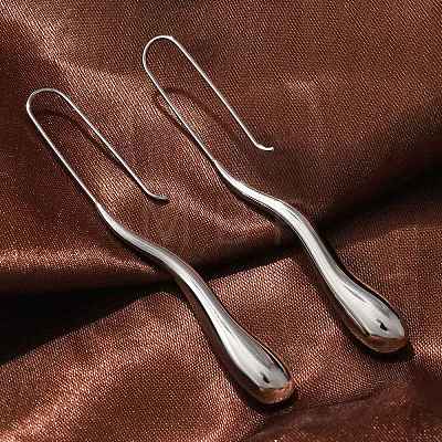 304 Stainless Steel Dangle Earrings EJEW-U048-01P-1