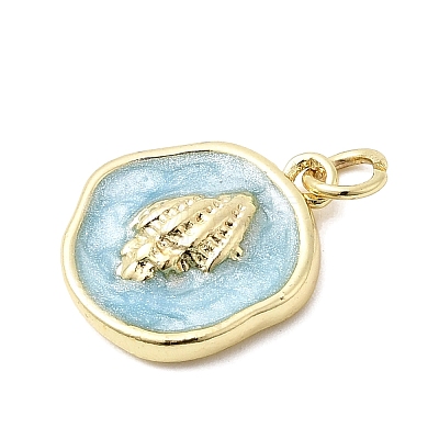 Brass Pendants KK-D105-08C-G-1