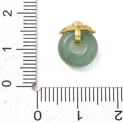 Natural Green Aventurine European Beads GG-D002-02B-01G-1