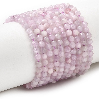 Natural Kunzite Beads Strands X-G-G343-B04-3mm-1
