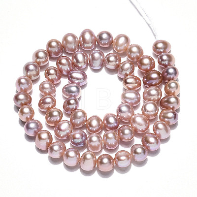 Natural Cultured Freshwater Pearl Beads Strands PEAR-N016-07B-02-1