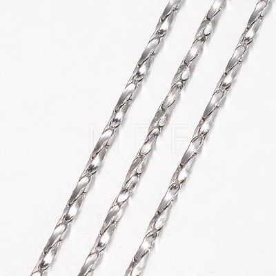 304 Stainless Steel Necklace MAK-K062-06P-1.4mm-1