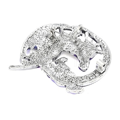 Pelycosaur Alloy Enamel Lapel Pins for Backpack Clothes JEWB-G044-02AS-02-1
