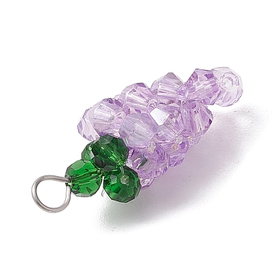 Glass Pendnats PALLOY-JF02933-1