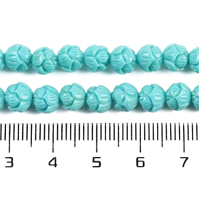 Synthetic Coral Carved Beads Strands CORA-C003-01D-1