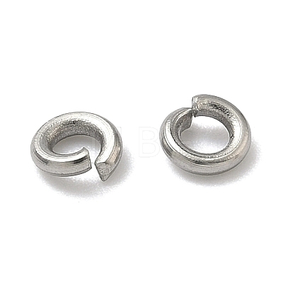 Tarnish Resistant 304 Stainless Steel Open Jump Rings STAS-E067-07-4mm-1