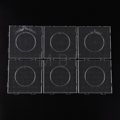 Square ABC Plastic Pegboards used for 5x5mm DIY Fuse Beads DIY-X0293-81-1