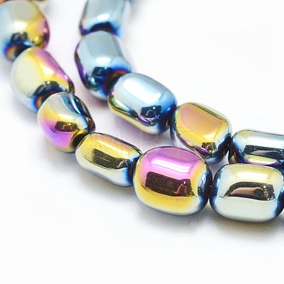 Electroplate Non-magnetic Synthetic Hematite Beads Strands G-L488-A-08-1