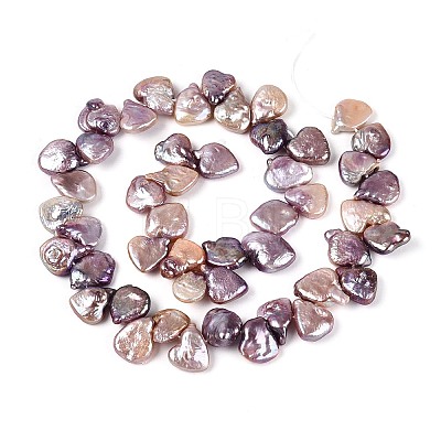 Natural Baroque Keshi Pearl Beads Strands PEAR-N020-P23-01B-1