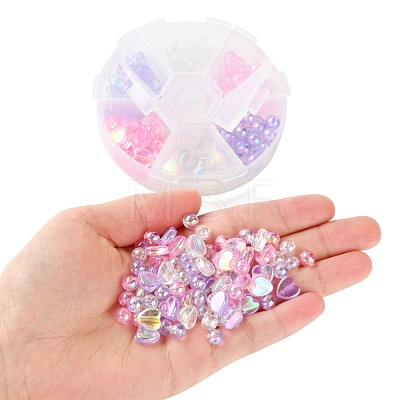 Eco-Friendly Transparent Acrylic Beads TACR-FS0001-07-1