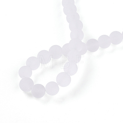 Transparent Glass Beads Strands GLAA-T032-T8mm-MD13-1