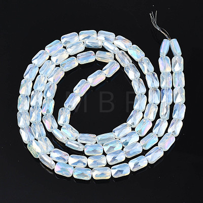 Electroplate Glass Beads Strands X-EGLA-N002-25-E03-1