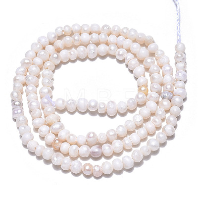 Natural Cultured Freshwater Pearl Beads Strands PEAR-N013-02G-1