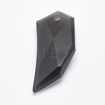 Natural Obsidian Pendants G-P360-25A-1