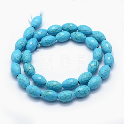Synthetic Turquoise Beads Strands G-E506-04A-1