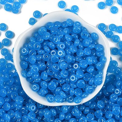 Transparent Colours Glass Seed Beads SEED-P008-01B-08-1