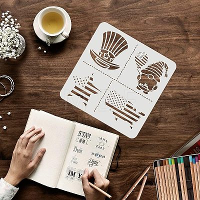 Plastic Drawing Painting Stencils Templates Sets DIY-WH0172-559-1