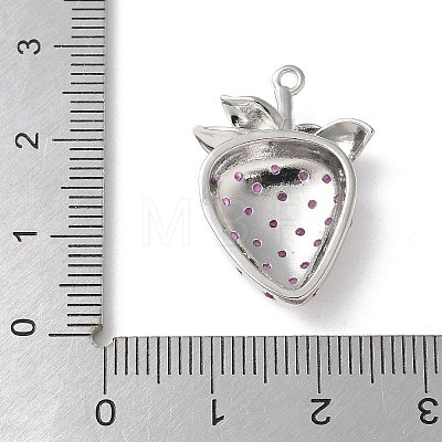 Brass Micro Pave Cubic Zirconia Pendants KK-P290-39P-1