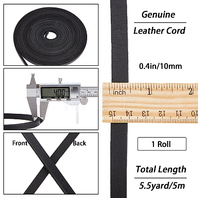 Gorgecraft Flat Cowhide Leather Cord WL-GF0001-10D-02-1