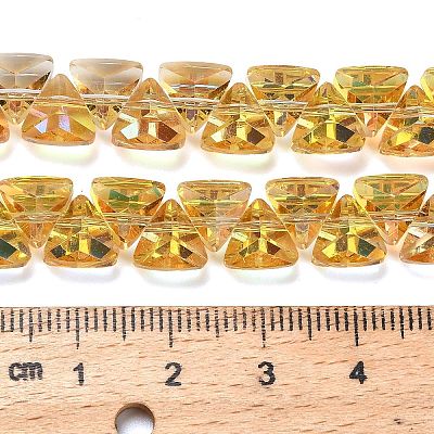 Electroplate Glass Beads Strands EGLA-P066-02A-HP03-1