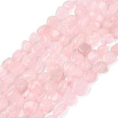 Natural Rose Quartz Beads Strands G-Q060-E21-04-1