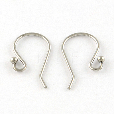 Tarnish Resistant 201 Stainless Steel Earring Hooks STAS-R063-33-1