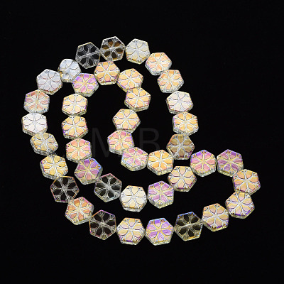 Electroplate Glass Beads Strands EGLA-S188-11A-04-1