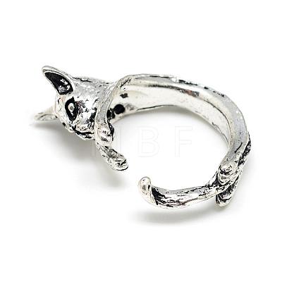 Adjustable Alloy Cuff Finger Rings RJEW-S038-075-1