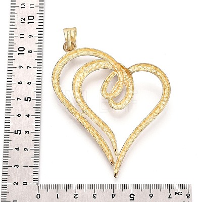 Rack Plating Alloy Big Pendants PALLOY-N179-79G-1