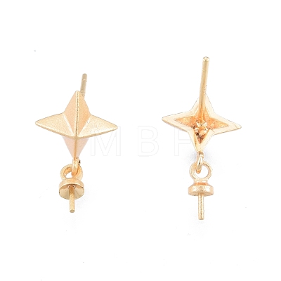 Brass Stud Earring Findings KK-G432-28MG-1