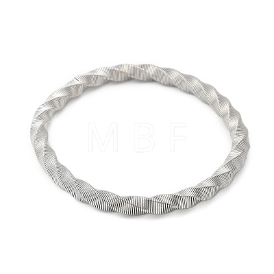 304 Stainless Steel Stretch Bangles for Women BJEW-P315-02A-P-1