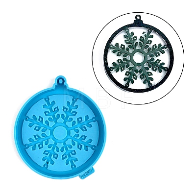 Christmas Themed Big Pendant Silicone Molds DIY-L067-B07-1