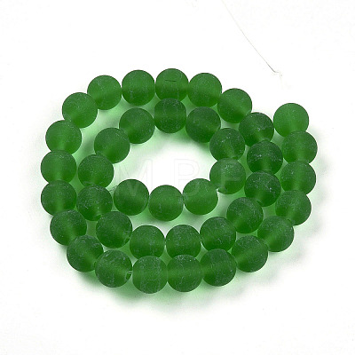 Transparent Glass Beads Strands GLAA-T032-T10mm-MD07-1