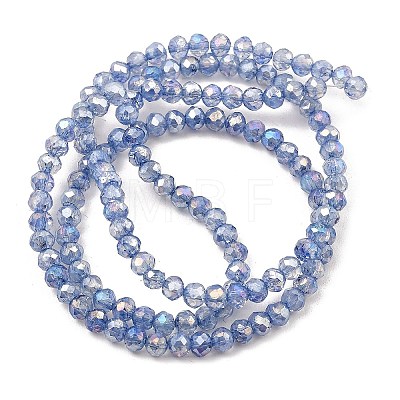 Spray Painted Imitation Jade Glass Beads Strands GLAA-P058-01A-07-1