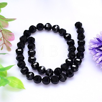 Faceted Round Imitation Austrian Crystal Bead Strands G-M182-8mm-23A-1