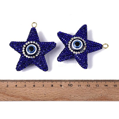 Handmade Polymer Clay & Rhinestone & Resin Big Pendants FIND-Q123-02D-1
