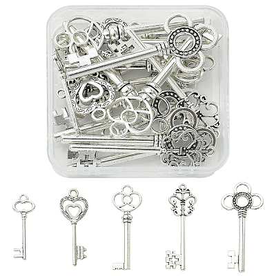 20Pcs 5 Styles Tibetan Style Alloy Big Pendants FIND-YW0012-54-1