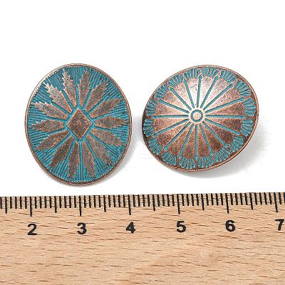 Tibetan Style Alloy Shank Buttons FIND-Z112-02-1