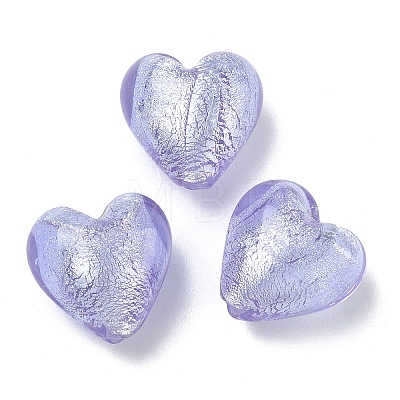 Handmade Silver Foil Glass Beads LS-LAMP-F043-02E-1
