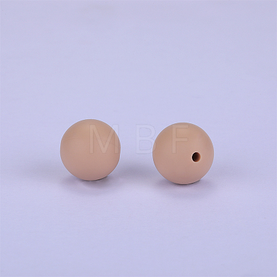 Round Silicone Focal Beads SI-JX0046A-85-1