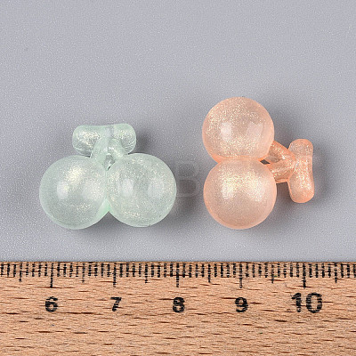 Luminous Frosted Transparent Acrylic Beads TACR-T029-29M-1