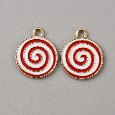 Christmas Themed Alloy Enamel Pendants ENAM-WH0058-017I-1