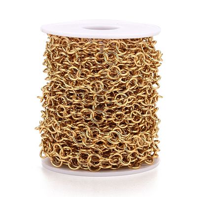 PVD Vacuum Plating 304 Stainless Steel Rolo Chains CHS-F011-08E-G-1