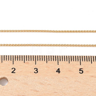 1/20 14K Gold Filled Wheat Chain Necklaces for Women Men NJEW-Z068-12G-1